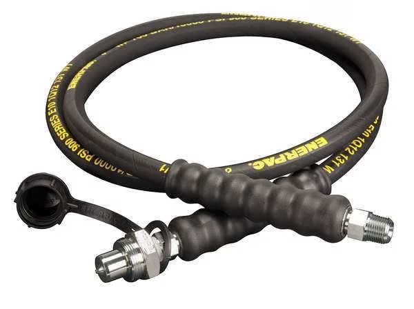 HC9306, 6 ft., Heavy-duty Rubber High Pressure Hydraulic Hose, .38 in. Internal Diameter, Enerpac, Mfr#: HC9306
