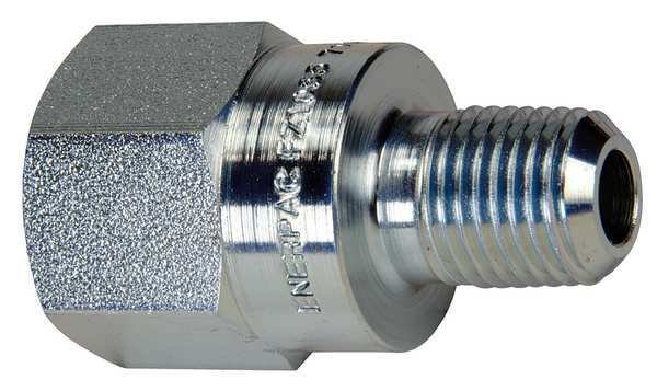 FZ1055, High Pressure Fitting, Adapter, 10,000 psi, Connection 3/8" NPTF Female to 1/4" NPTF Male, Enerpac, Mfr#: FZ1055