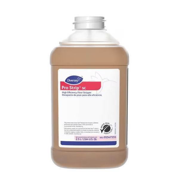 High Efficiency Floor Stripper, 2.5L Bottle, 2 PK, Diversey, Mfr#: 95547355