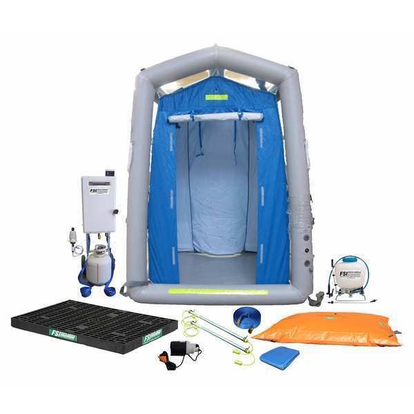 Decontamination Shower, PVC/Nylon, 800 lb., Fsi, Mfr#: DAT2020S-SYS-NL