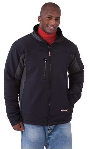 Men's Black Polyester Jacket size 2XL, Refrigiwear, Mfr#: 0490RBCH2XL