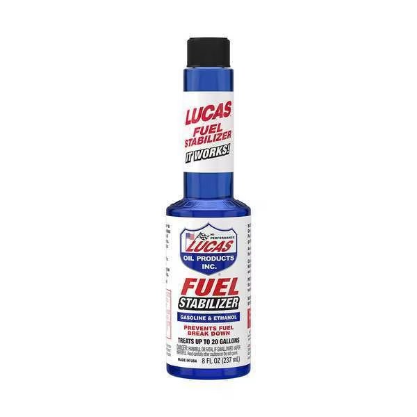 Fuel Stabilizer, Liquid, 8 oz., Lucas Oil, Mfr#: 10314