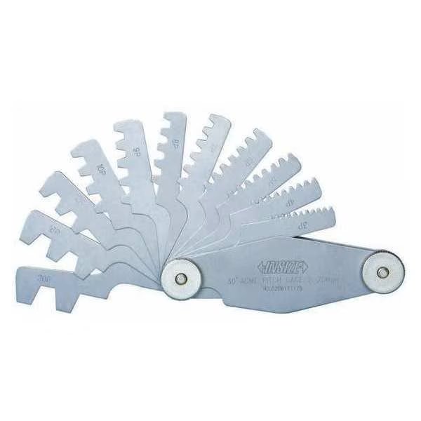 Screw Pitch Gage, Thread Angle 24 degrees, Insize, Mfr#: 4824-16