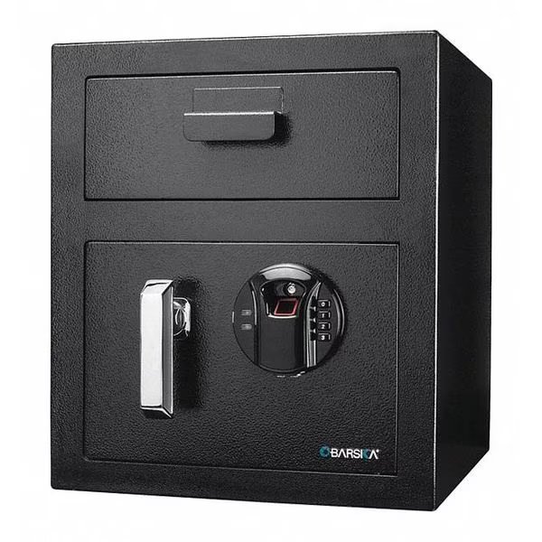Depository Safe, with Biometric Keypad 41.7 lb, 0.72 cu ft, Steel, Barska, Mfr#: AX13108
