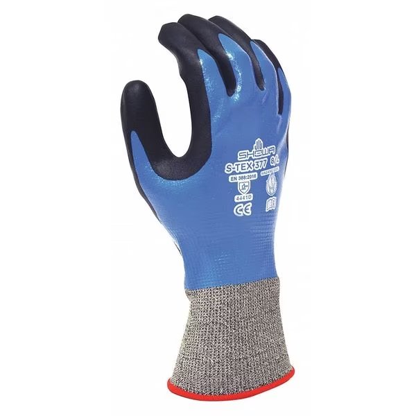 Cut Resistant Coated Gloves, A4 Cut Level, 13 ga, Gray, M, Showa, Mfr#: S-TEX377M-07