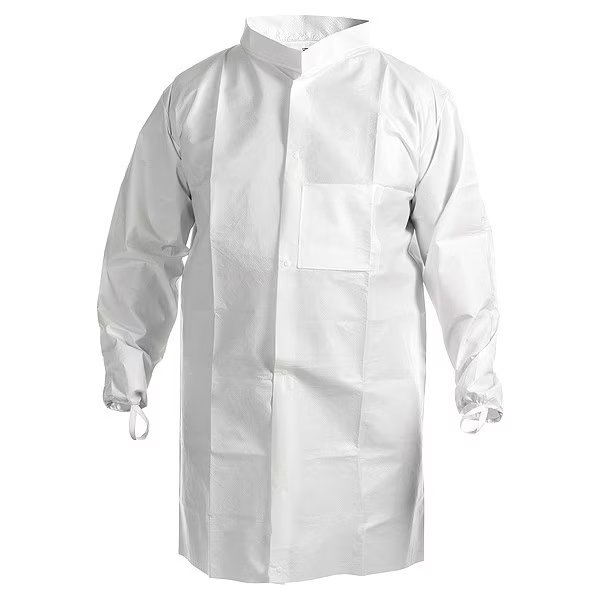 Lab Coat, L, White, SMS, PK30, Kimtech, Mfr#: 47653