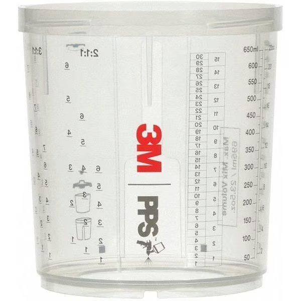 Spray Gun Cup, 22 fl. oz. Capacity, PK2, 3M, Mfr#: 26001