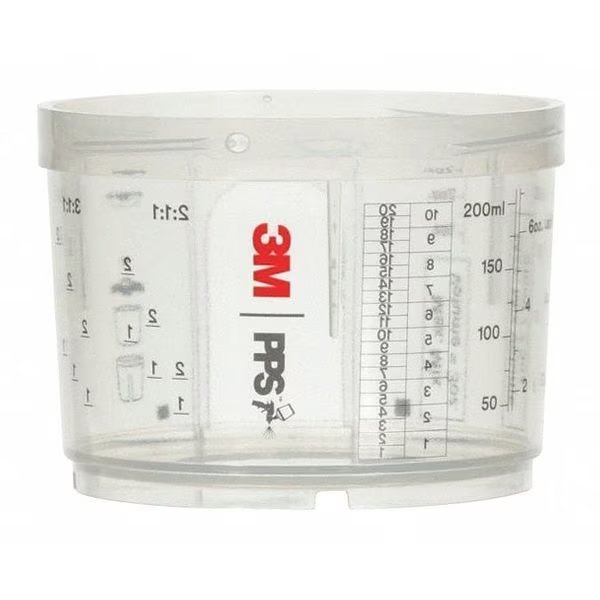 Spray Gun Cup, 6.8 fl. oz. Capacity, PK2, 3M, Mfr#: 26115