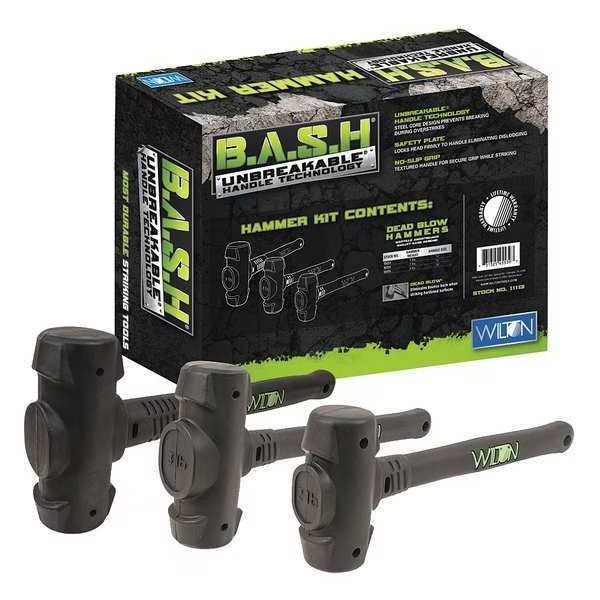 Dead Blow Hammer Set, 32, 48, 64 oz., 3 Pc, Wilton, Mfr#: 11113