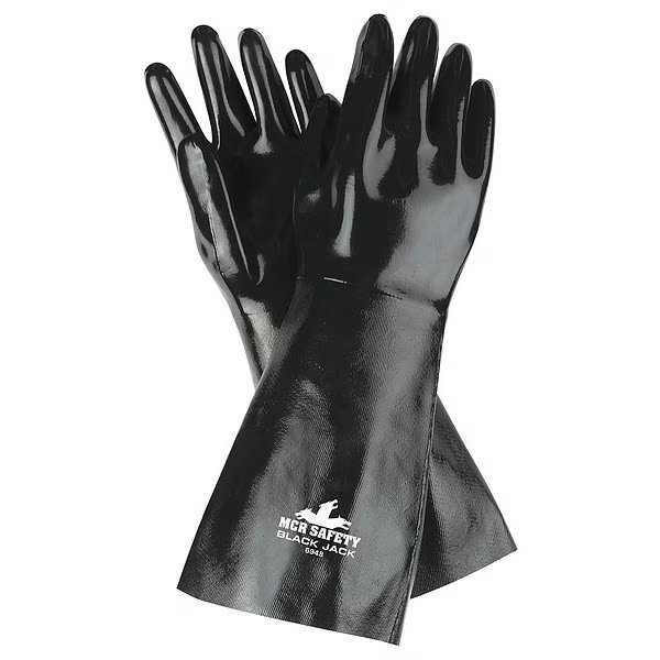 18" Chemical Resistant Gloves, Neoprene, L, 1 PR, Mcr Safety, Mfr#: 6948