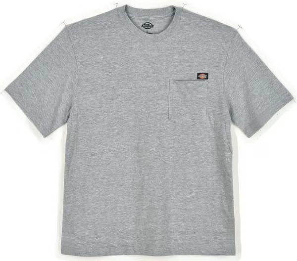 Short Sleeve T-Shirt, Cotton, Hthr Gry, 3XL, Dickies, Mfr#: WS50HG RG 3XL