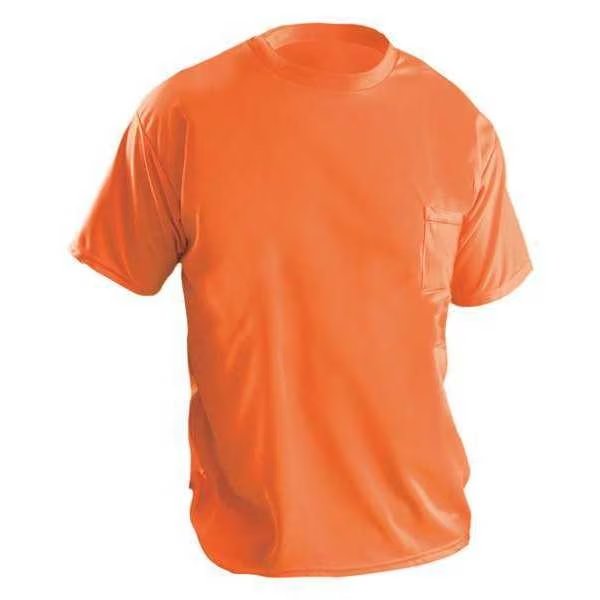 Small T-Shirt, Hi-Vis Orange, Occunomix, Mfr#: LUX-XSSPB-OS