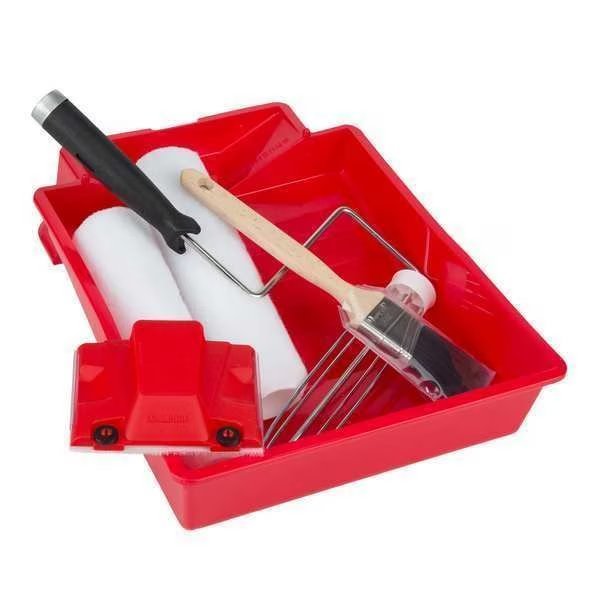 Paint Roller Kit, 4 Pieces, Polypropylene, Shur-Line, Mfr#: 2007031