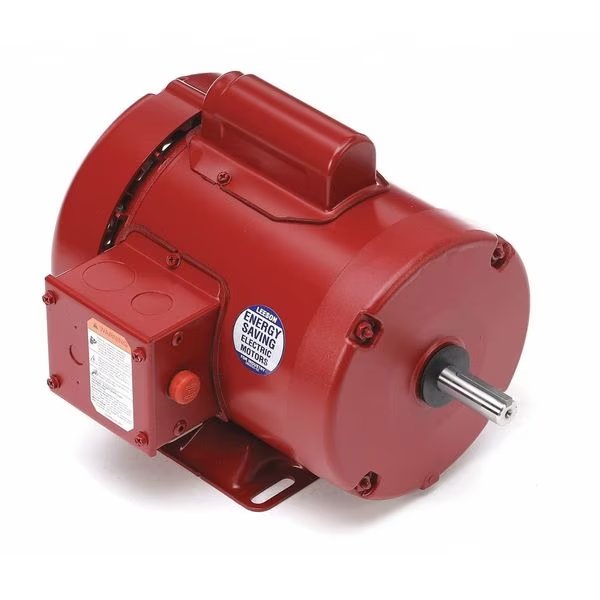 Farm Duty Motor, Capacitor-Start, 1/2 HP, 115/208-230V AC, 1,725 Nameplate RPM, 56 Frame, Leeson, Mfr#: 110086.00