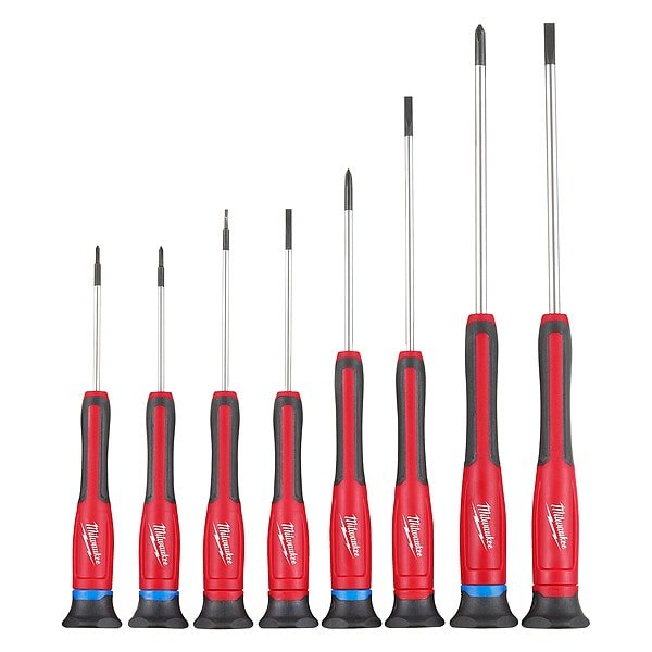 Screwdriver Set, Ergonomic, 8 pieces, Milwaukee Tool, Mfr#: 48-22-2614