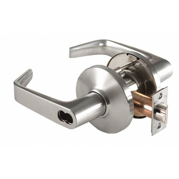 Door Lever Lockset, 2-3/4" Strike Dim, Best, Mfr#: 93K7G15DSTK626
