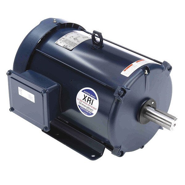 General Purpose Motor, Three Phase, 7 1/2 HP, 1,765 Nameplate RPM, 208-230/460V AC, 213T Frame, Marathon Motors, Mfr#: 213TTFBD6027