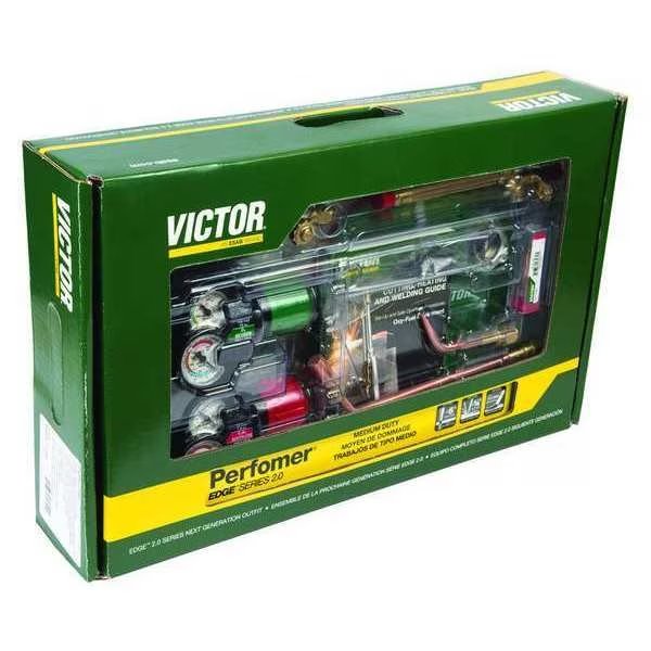 Gas Welding Outfit, EDGE Series, Oxygen and Acetylene, Welds Up To 1/4 in, Victor, Mfr#: 0384-2125