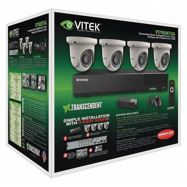 Digital Video Recorder Kit, Fixed Type, Vitek, Mfr#: VT-TH2KT46TA-2