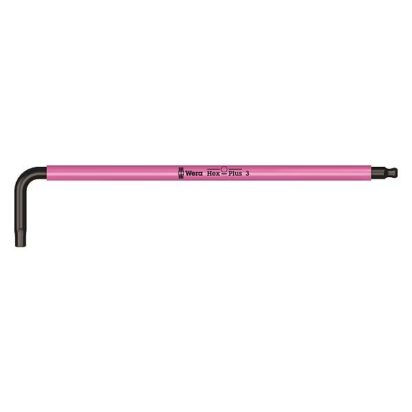 Plain L Key, 3 mm Tip Size, 6 in Long, 3 in Short, Wera, Mfr#: 05022606001