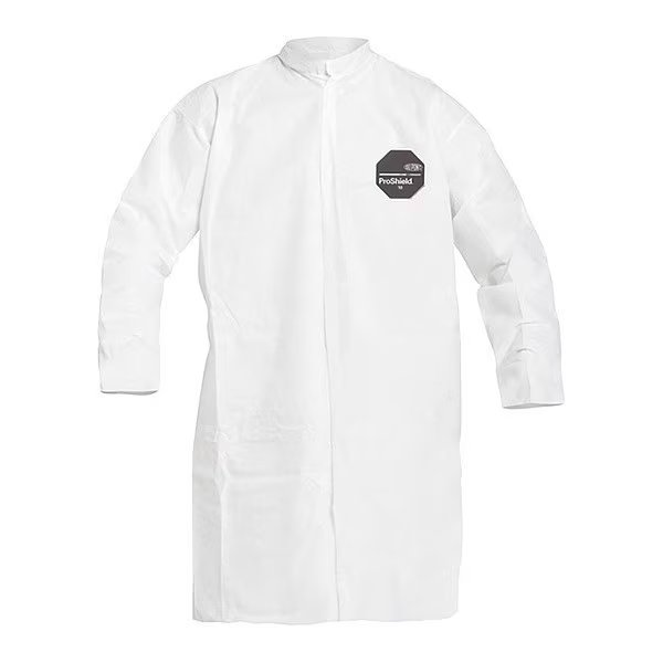 Disposable Lab Coat, 4XL, White, PK30, Dupont, Mfr#: PB267SWH4X003000