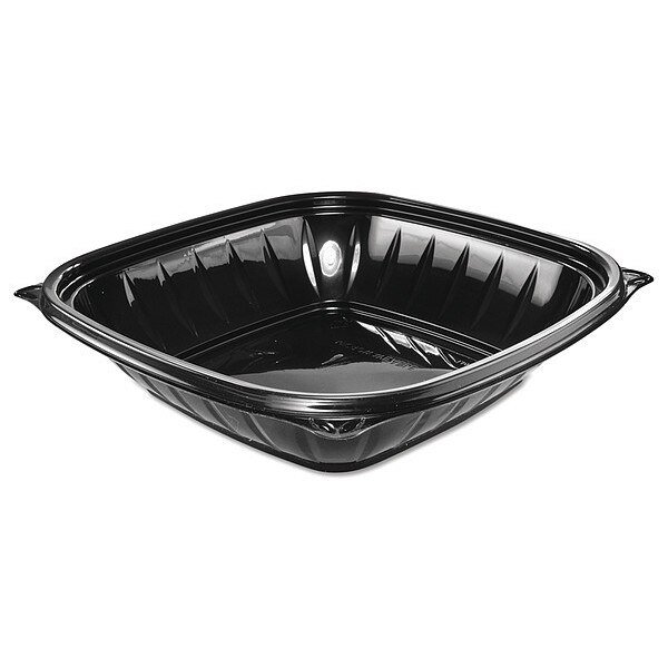 Bowl, Plastic, 32 oz., Black, Square, PK252, Dart, Mfr#: B32SB