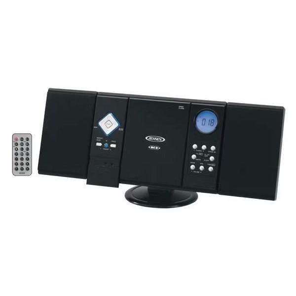 Wall Mountable Vertical Loading CD Player with Stereo Speakers, Jensen, Mfr#: JMC-180B