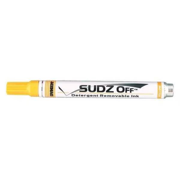 Paint Marker, Medium Tip, Yellow Color Family, Ink, Dykem, Mfr#: 91694