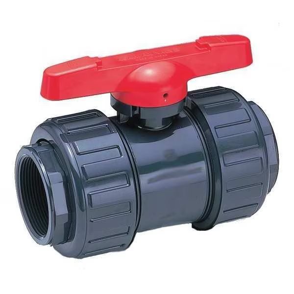 1/2" Socket x Thread PVC Ball Valve 2-Way, Asahi, Mfr#: 1601005