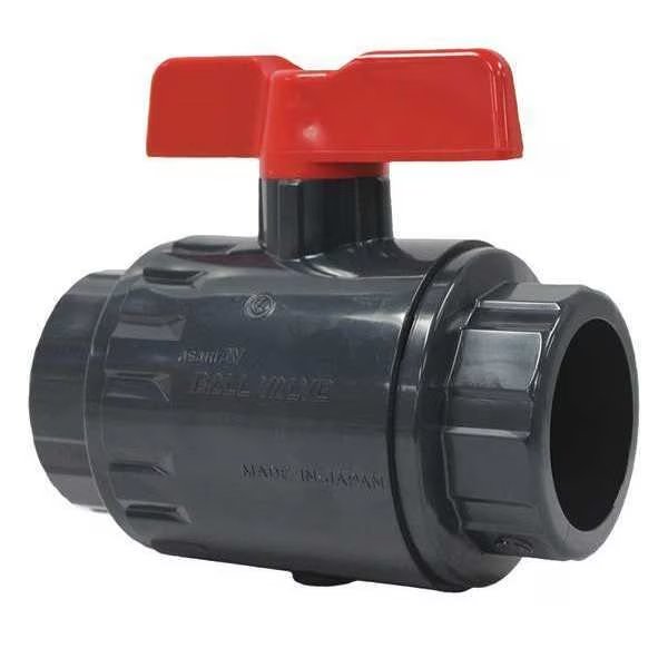 3/8" Socket PVC Ball Valve 2-Way, Asahi, Mfr#: 161070003