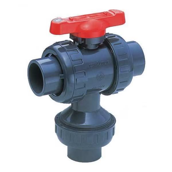 2" Socket PVC Ball Valve 2-Way, Asahi, Mfr#: 2510007