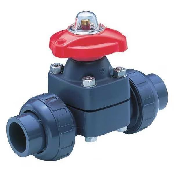 Diaphragm Valve, 7-11/16" L, 1" Pipe Size, Asahi, Mfr#: 1544010