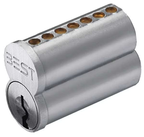 Interchangeable Core, Satin Chromium Plated, Keyway Type c, Best, Mfr#: 1C7C1626