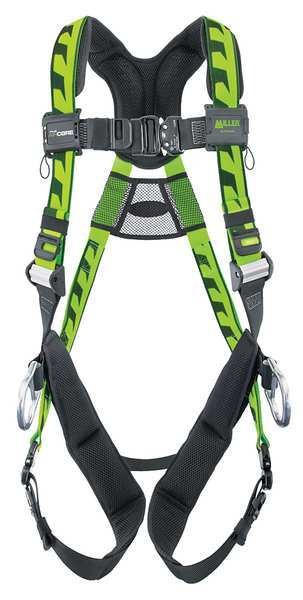 Full Body Harness, 2XL/3XL, Polyester, Honeywell Miller, Mfr#: ACA-QC2/3XLGN