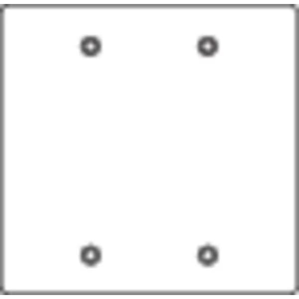 Weatherproof Cover, 2 Gang(s), Aluminum, Blank Cover, Killark, Mfr#: 2FB