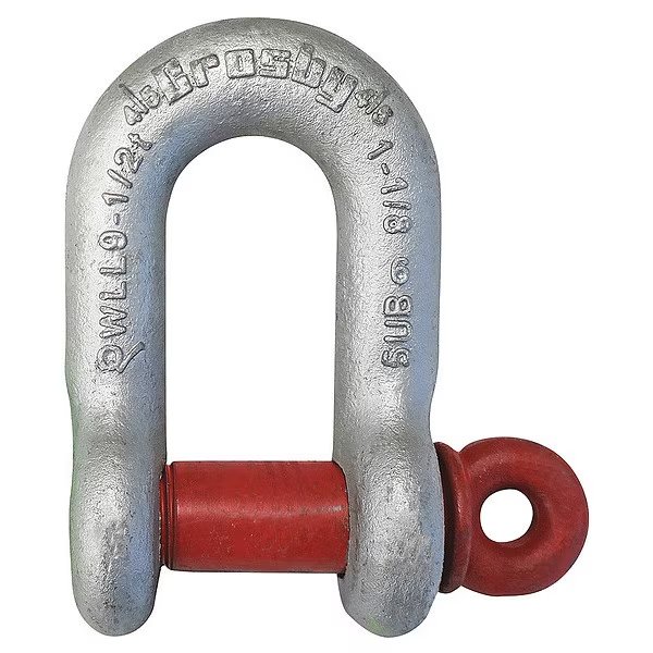 Shackle, 3/4" Body Sz, Galvanized, Crosby, Mfr#: 1019276