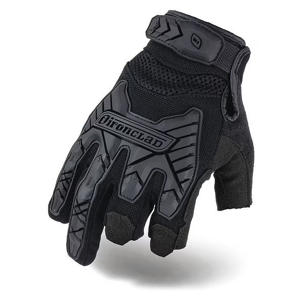 Tactical Glove, Size S, 9" L, Black, PR, Ironclad Performance Wear, Mfr#: IEXT-FRIBLK-02-S