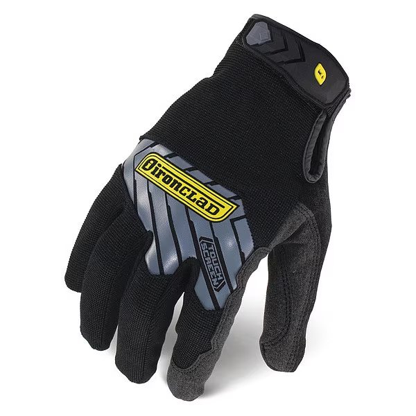 Mechanics Touchscreen Gloves, 2XL, Black/Silver, Polyester, Ironclad Performance Wear, Mfr#: IEX-MPRE-06-XXL