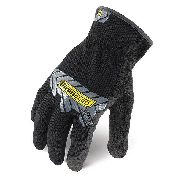 Mechanics Touchscreen Gloves, L, Black/Silver, Polyester, Ironclad Performance Wear, Mfr#: IEX-MUG-04-L