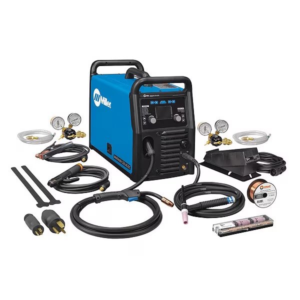 Multiprocess Welder, Multimatic(R) 220 AC/DC, Phase 1 , 120/240V AC , AC/DC TIG, MIG, Stick, Miller Electric, Mfr#: 907757