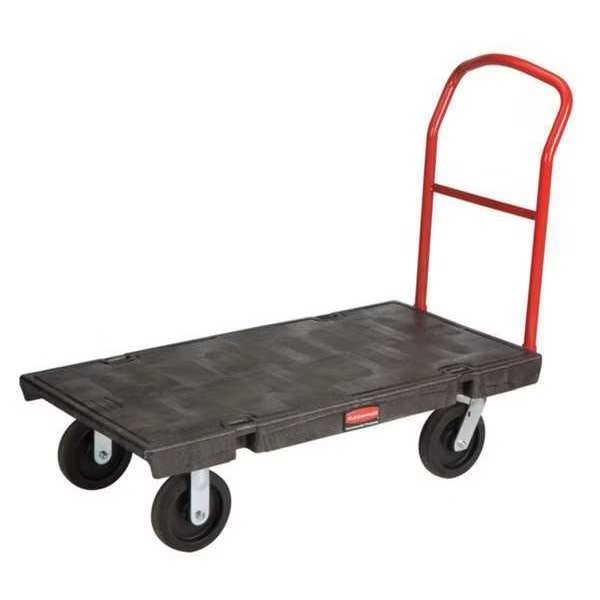 Standard Platform Truck, 1000 lb., 36 In.L, Rubbermaid Commercial, Mfr#: FG440300BLA