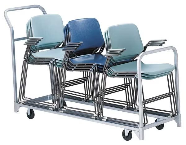 Folding/Stacked Chair Cart, 67x22x43-1/4", Raymond Products, Mfr#: 630US