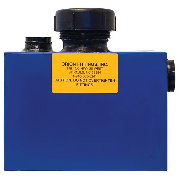 Dilution Tank and Trap, Poly, 1 1/2 In FIP, Orion, Mfr#: 734000