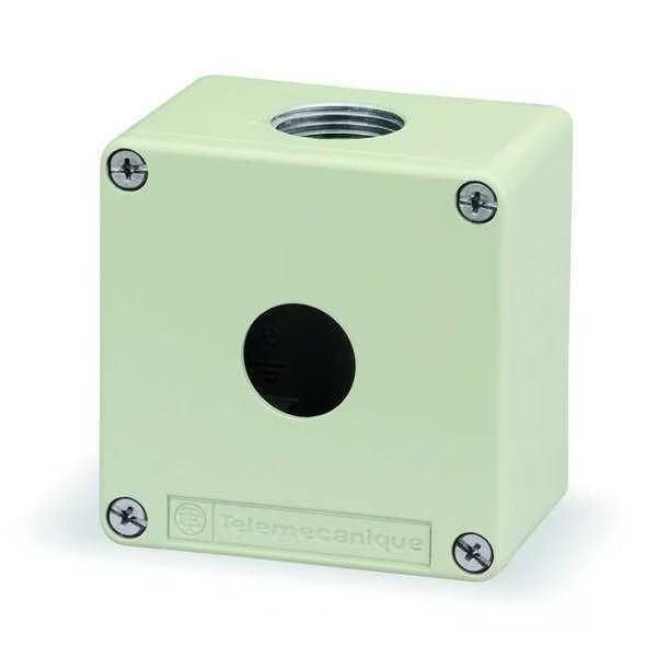 Pushbutton Enclosure, 3.03 in., Metal, Schneider Electric, Mfr#: XAPG19501