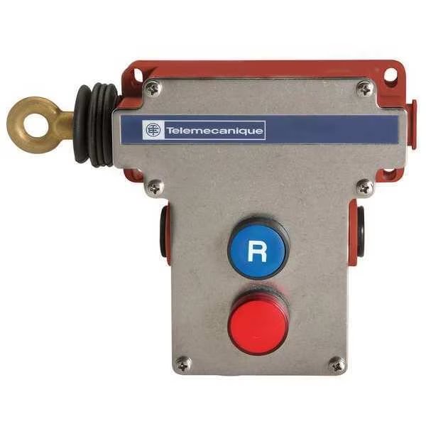 Cable Pull Switch, Left, 2NO+2NC, 24/120VAC, Telemecanique Sensors, Mfr#: XY2CE2A196H7