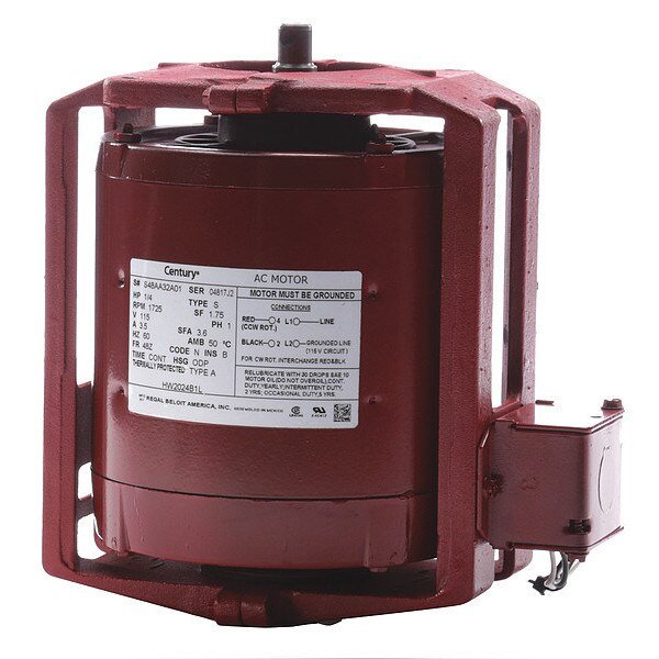 Water Circulator Motor, NEMA/IEC, CCW, Century, Mfr#: HW2024B1L