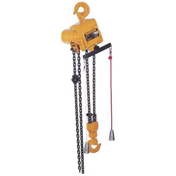 Air Chain Hoist, 500 lb. Cap., 10 ft. Lift, Harrington, Mfr#: TCR250C-10