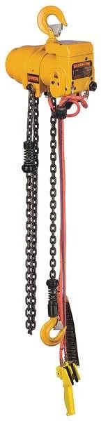 Air Chain Hoist, 4000 lb. Cap., 20 ft. Lft, Harrington, Mfr#: TCR2000P2-20