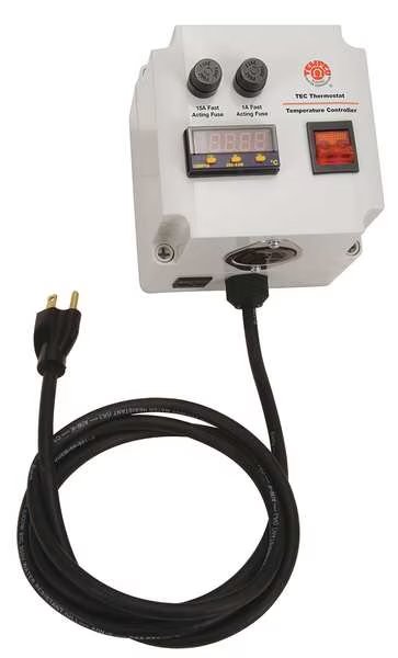 Temp Ctrl Box, Digital, K, 240V, 15A, 0-2400F, Tempco, Mfr#: PCT30004
