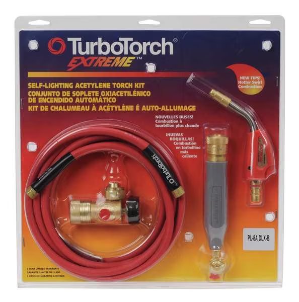 Torch Kit, PL-8ADLX-B Series, Acetylene, Turbotorch, Mfr#: 0386-0835
